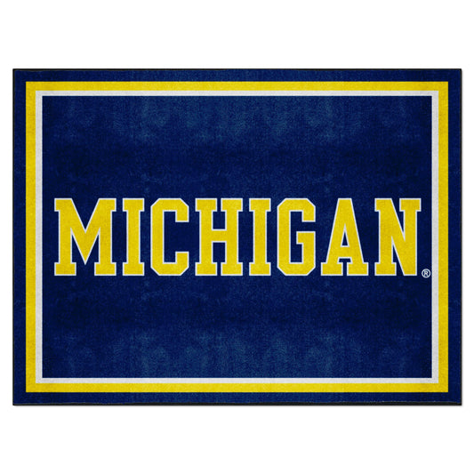 Michigan Wolverines 8ft. x 10 ft. Plush Area Rug - Michigan