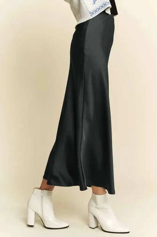 Davi & Dani High Waist Midi Skirt - Trendsi - Flyclothing LLC