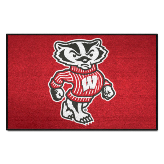 Wisconsin Badgers Starter Mat Accent Rug - 19in. x 30in.