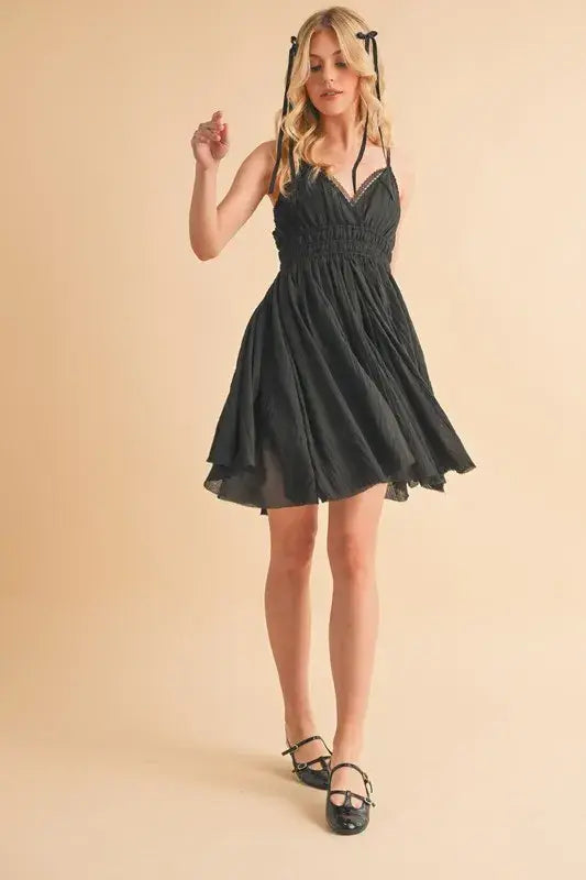 Aemi+Co Lace Detail Mini Cami Dress - Trendsi - Flyclothing LLC