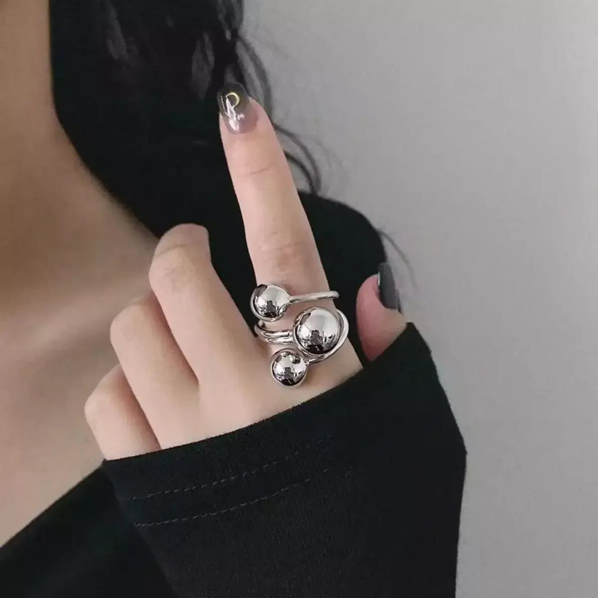 Multi Layered Ball Ring - Trendsi - Flyclothing LLC