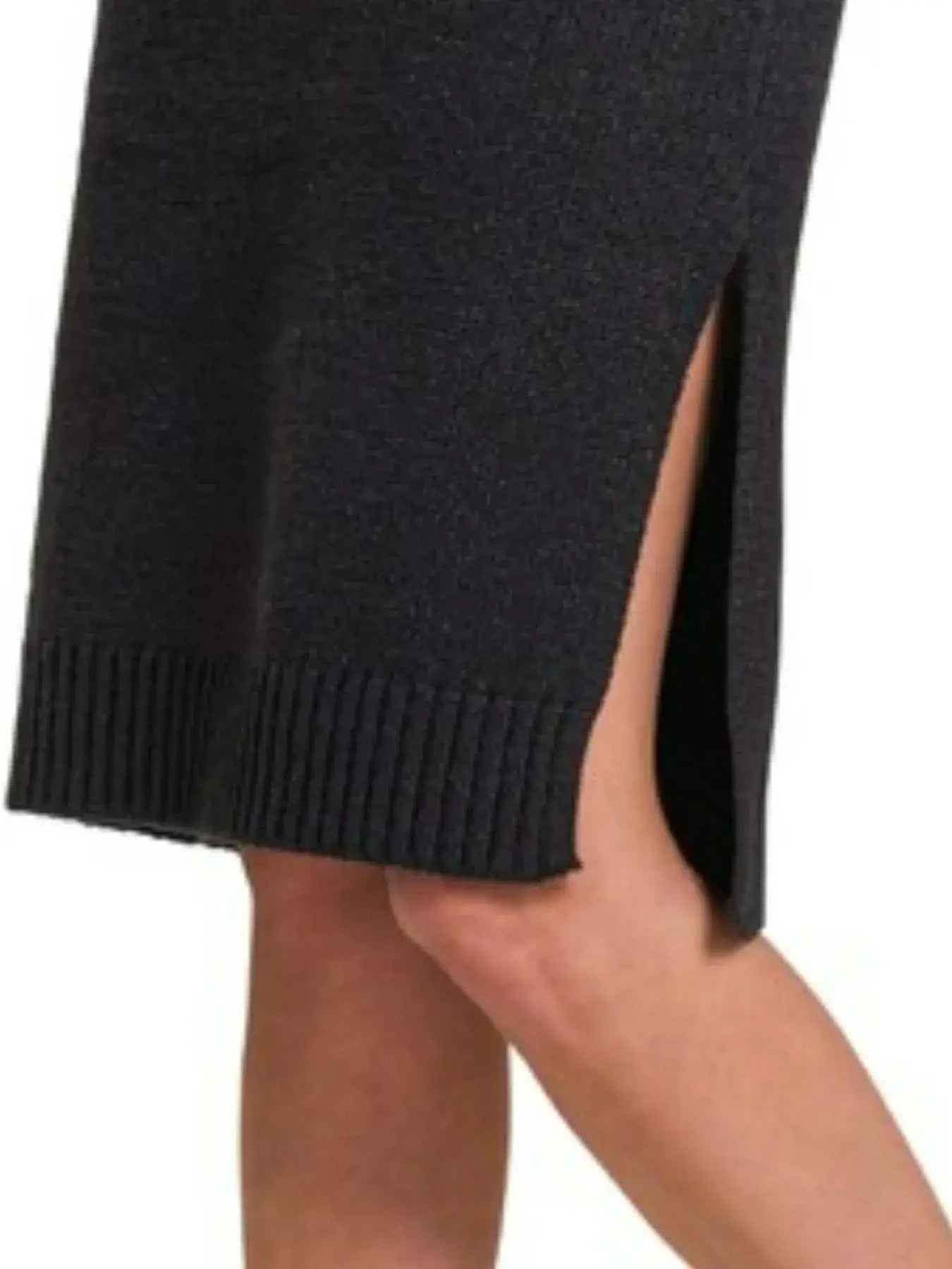 Zenana Turtle Neck Long Sleeve Midi Sweater Dress - Trendsi - Flyclothing LLC