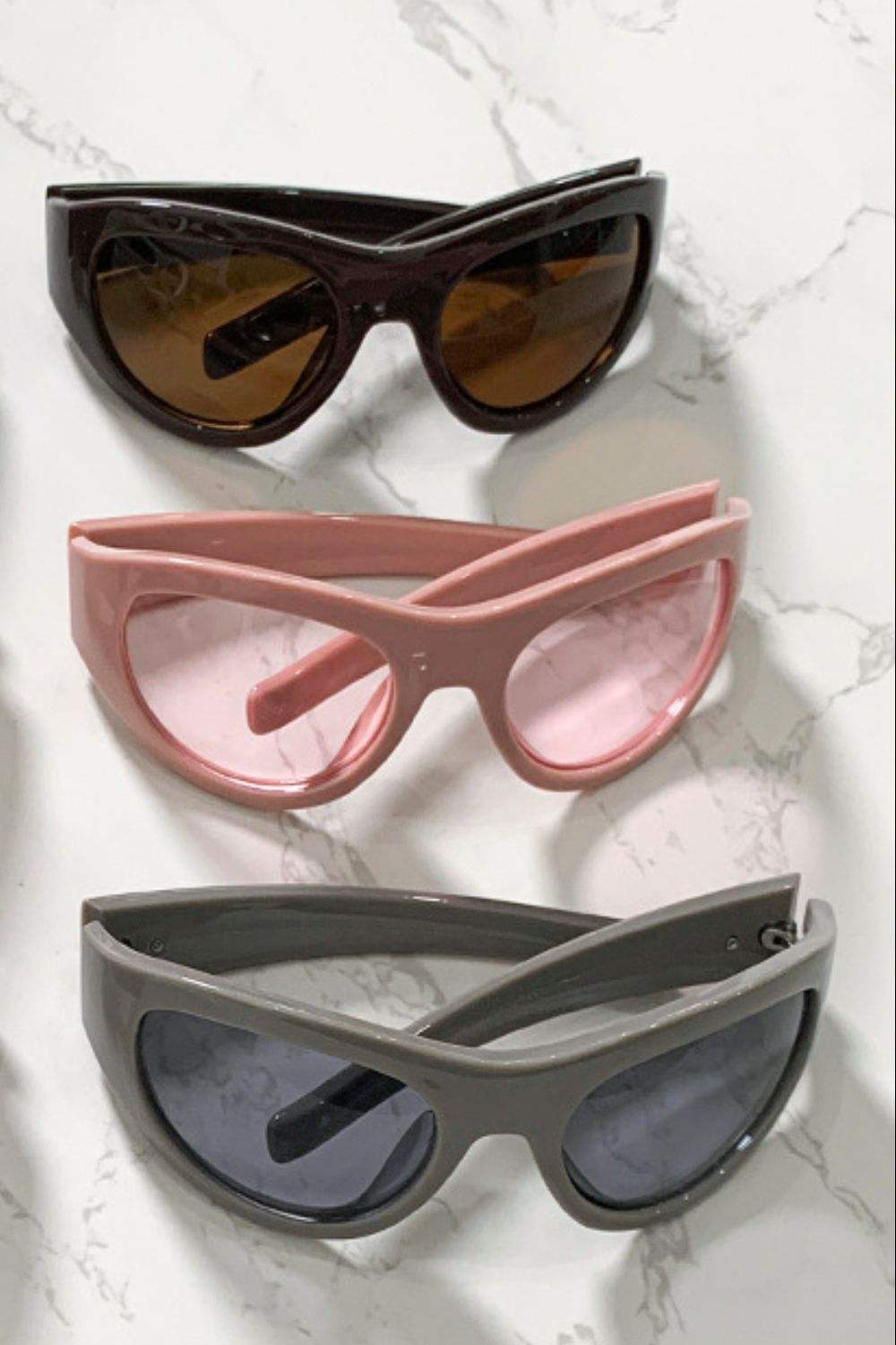 Polycarbonate Frame Cat-Eye Sunglasses - Trendsi - Flyclothing LLC
