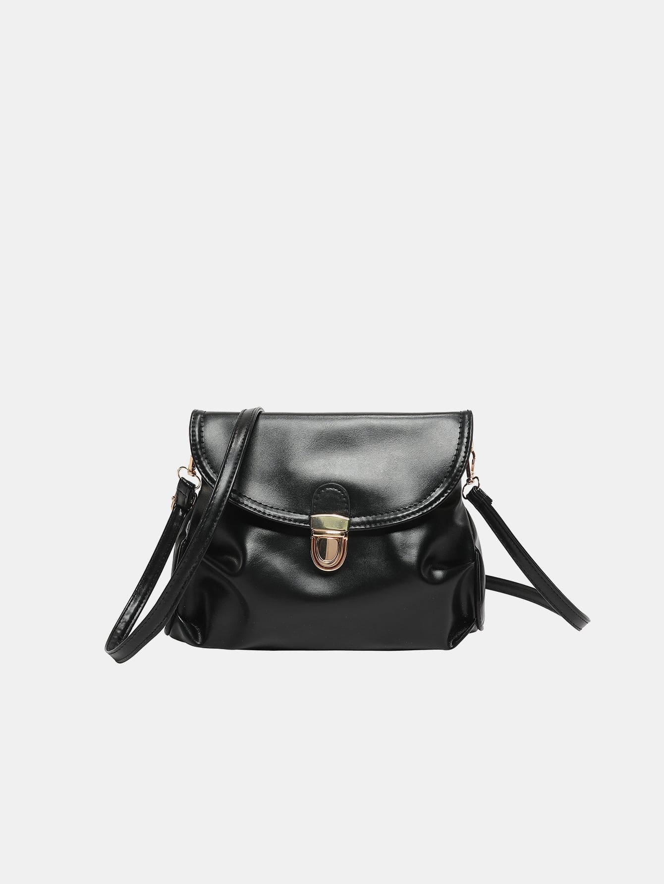 PU Leather Adjustable Strap Crossbody Bag - Trendsi