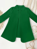 Open Front Long Sleeve Jacket - Trendsi