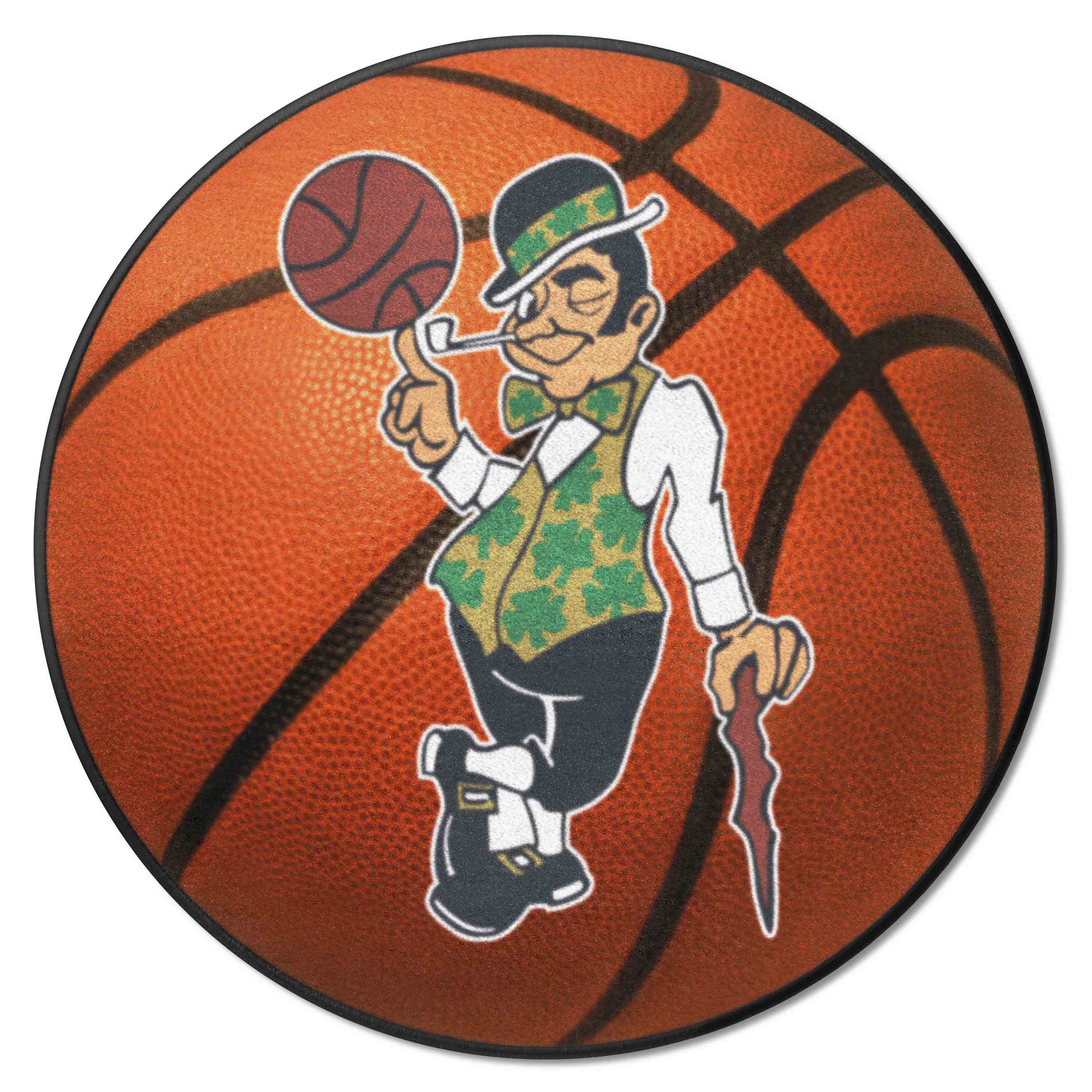 Boston Celtics Basketball Rug - 27in. Diameter - Boston Celtics