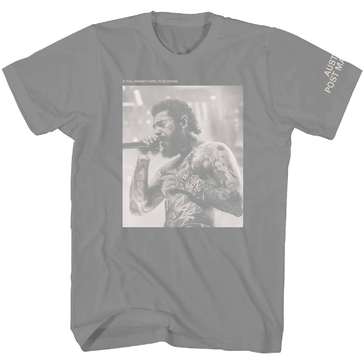 POST MALONE GRAY PHOTO  F/SL