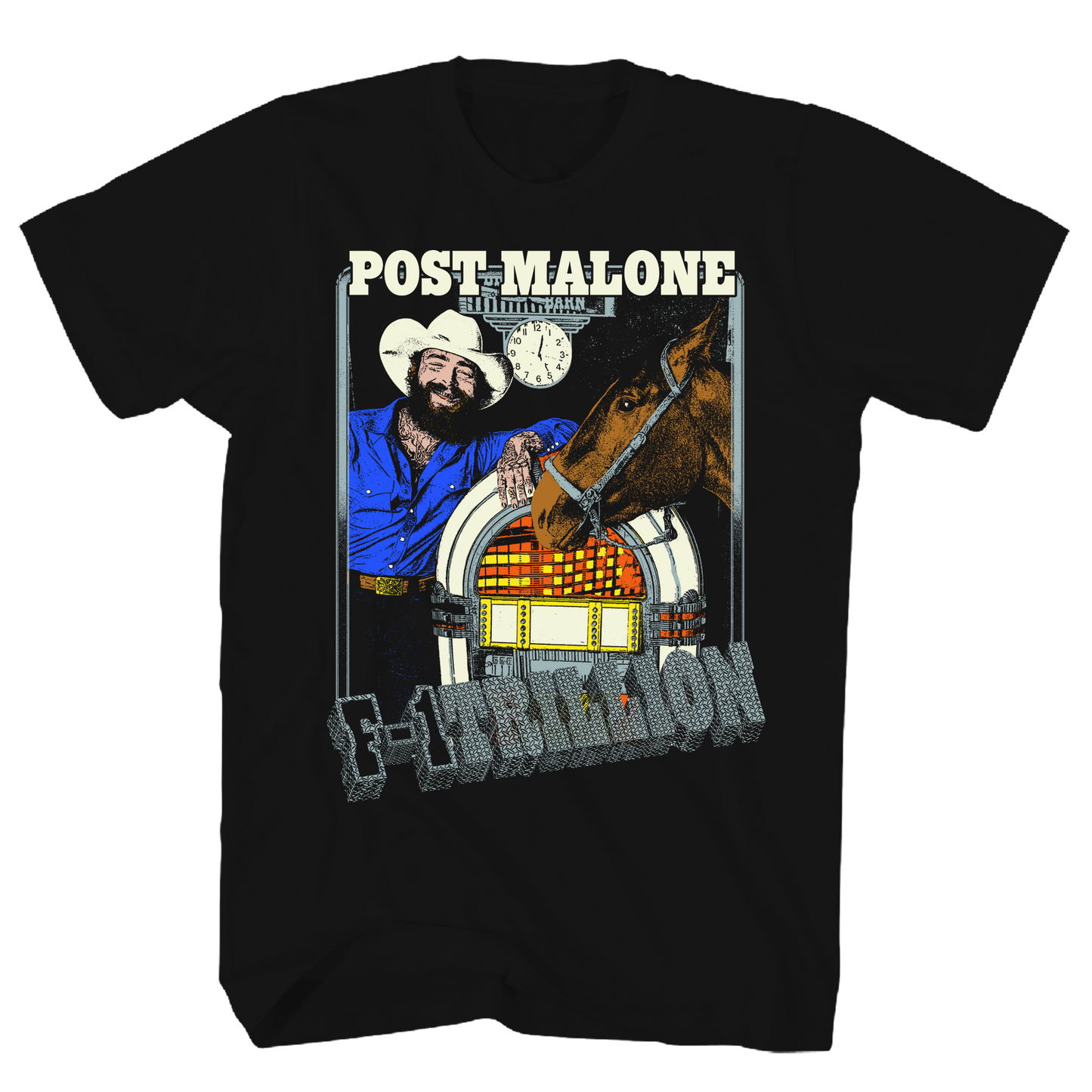 POST MALONE F1 TRILLION BLACK TEE
