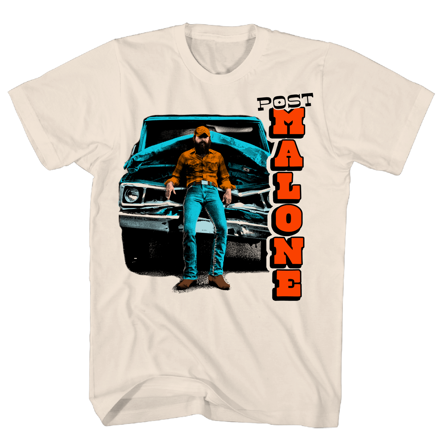POST MALONE PICK UP TRUCK NATURAL T-SHIRT/S