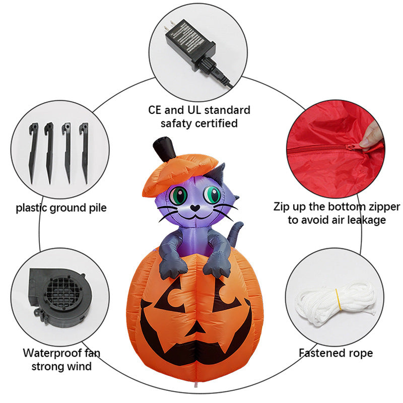 Halloween Inflatable Cartoon Cat Decoration - My Store - Flyclothing LLC