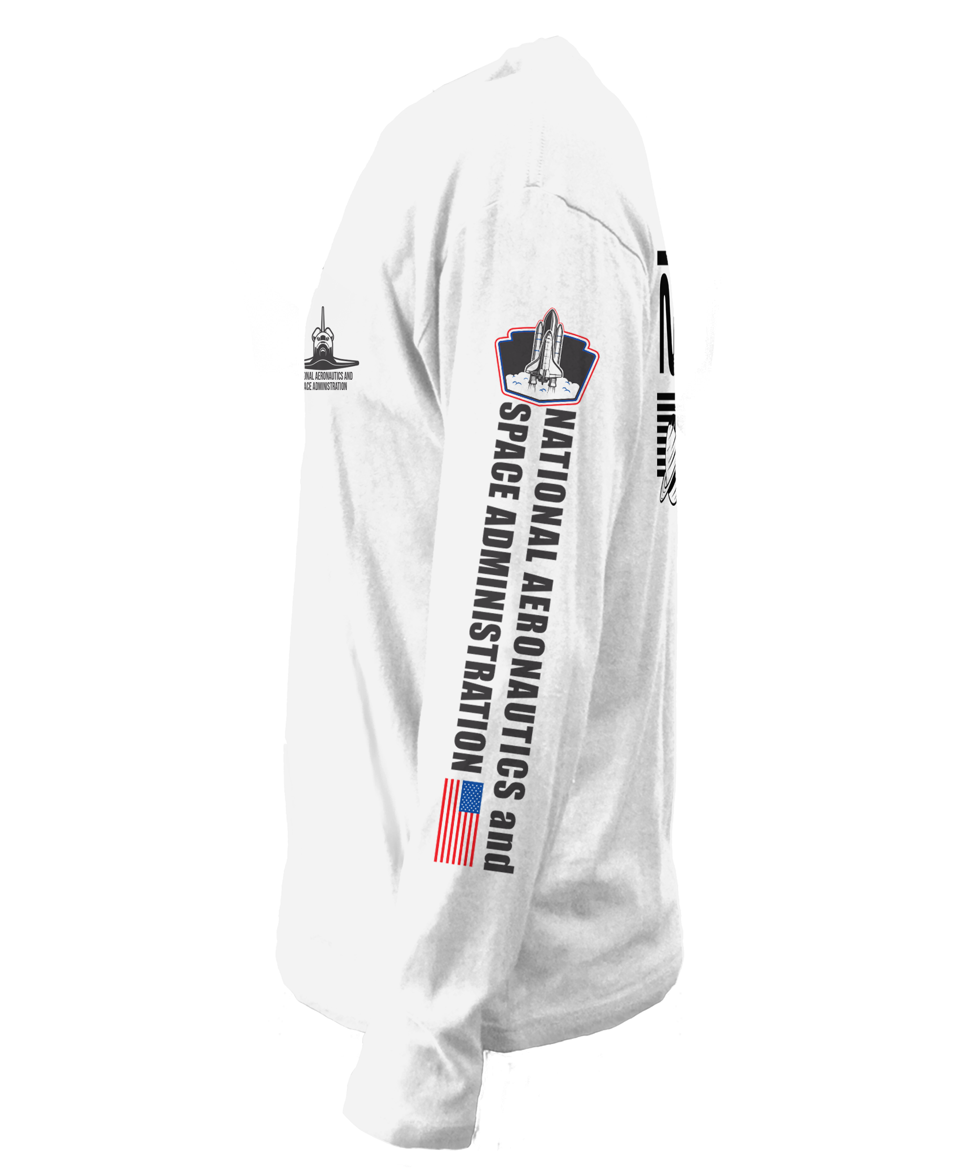 NASA Shuttle Long Sleeve T-Shirt - White