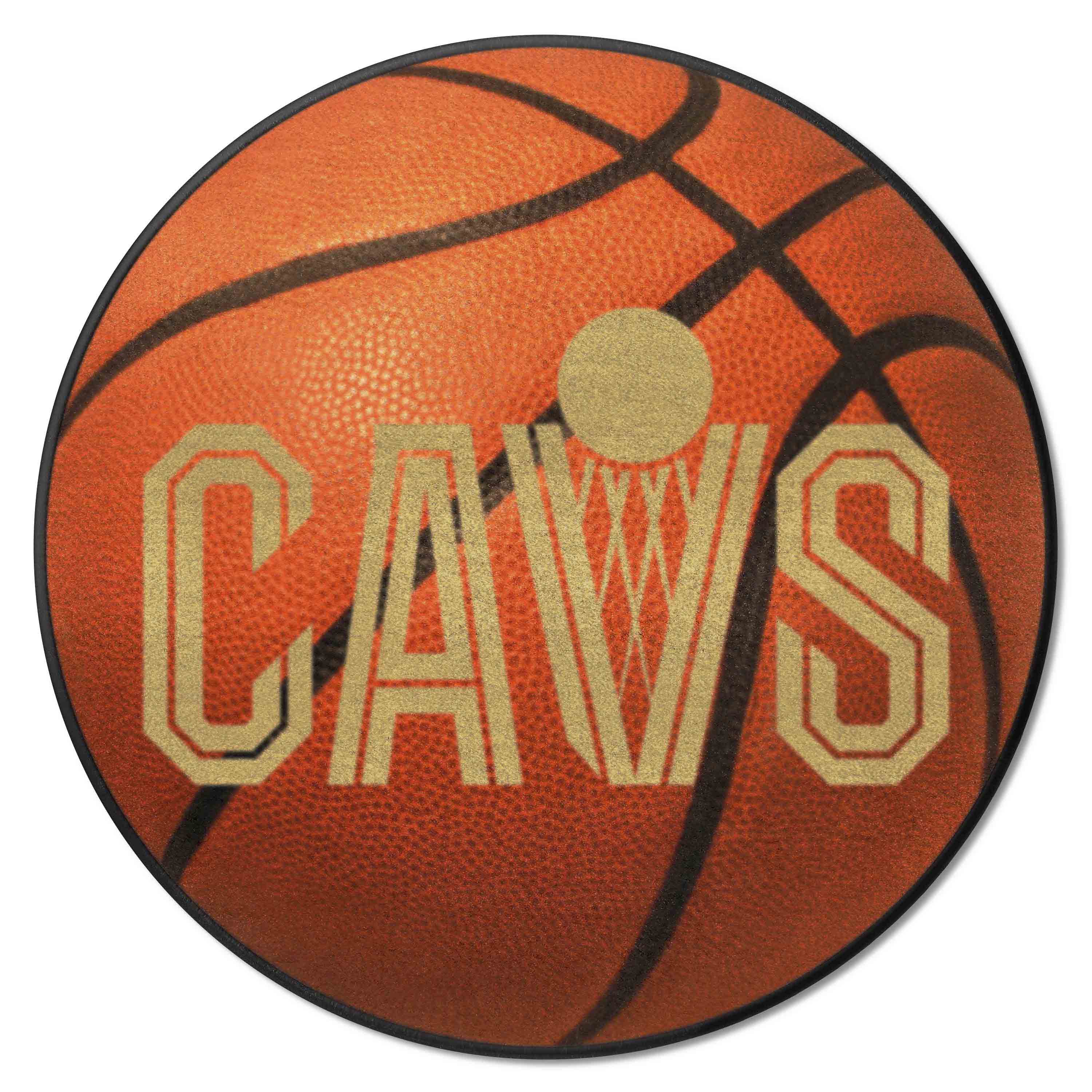 Cleveland Cavaliers Basketball Rug - 27in. Diameter - Cleveland Cavaliers