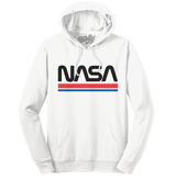 NASA Worm Logo Hooded Sweatshirt - White
