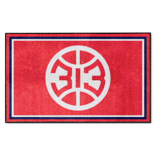 Detroit Pistons 4ft. x 6ft. Plush Area Rug - Detroit Pistons