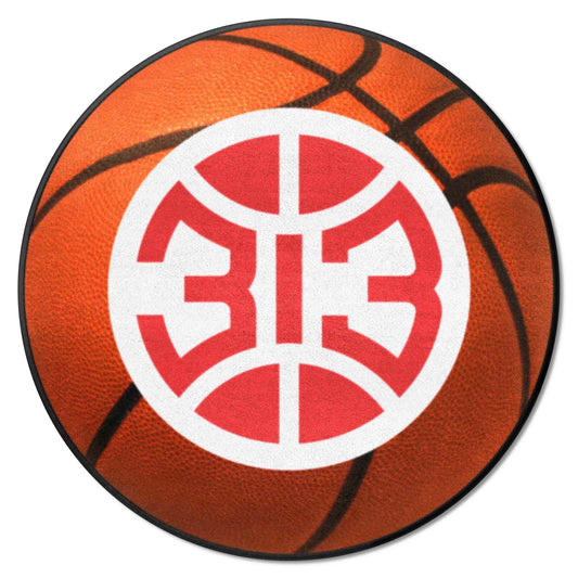Detroit Pistons Basketball Rug - 27in. Diameter - Detroit Pistons