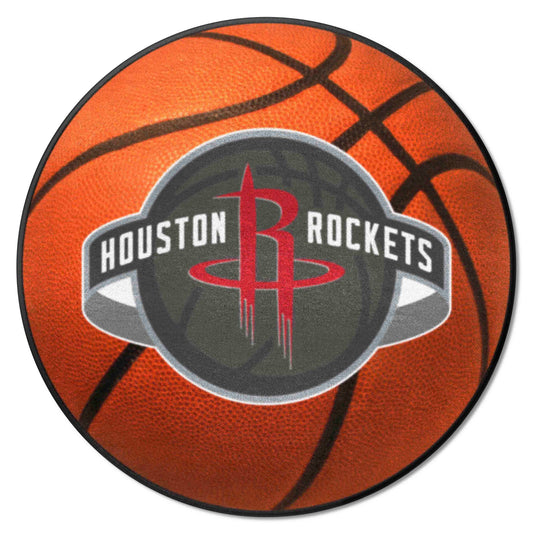 Houston Rockets Basketball Rug - 27in. Diameter - Houston Rockets