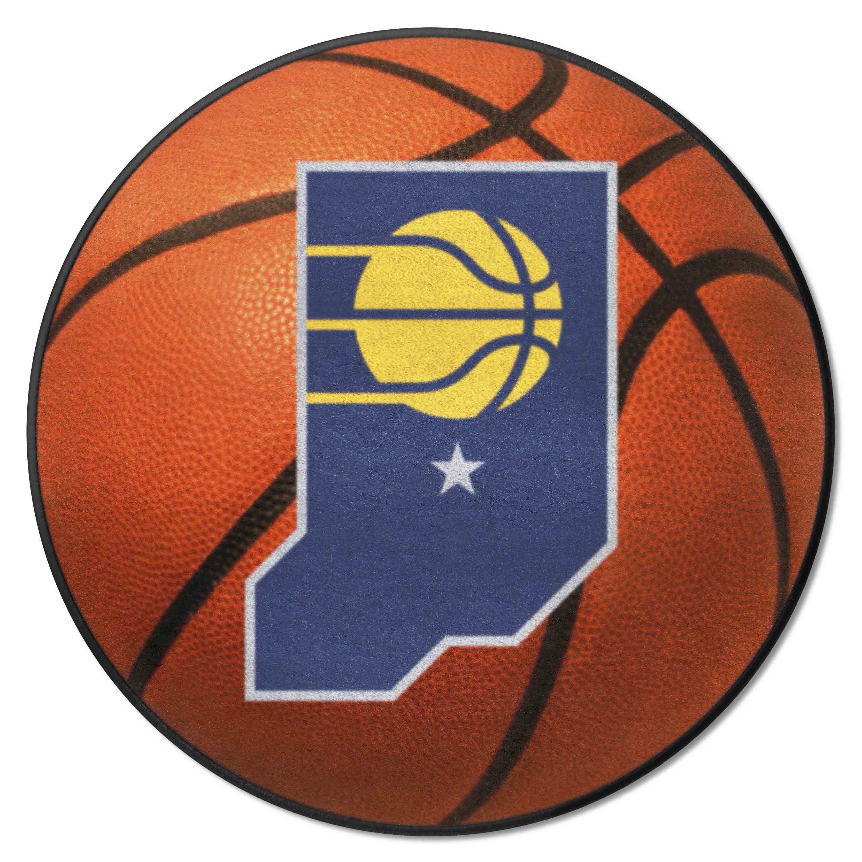 Indiana Pacers Basketball Rug - 27in. Diameter - Indiana Pacers