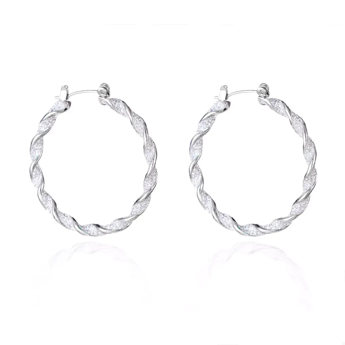 Christmas Twisted Hoop Earrings - Trendsi - Flyclothing LLC