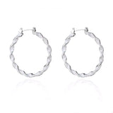 Christmas Twisted Hoop Earrings - Trendsi - Flyclothing LLC