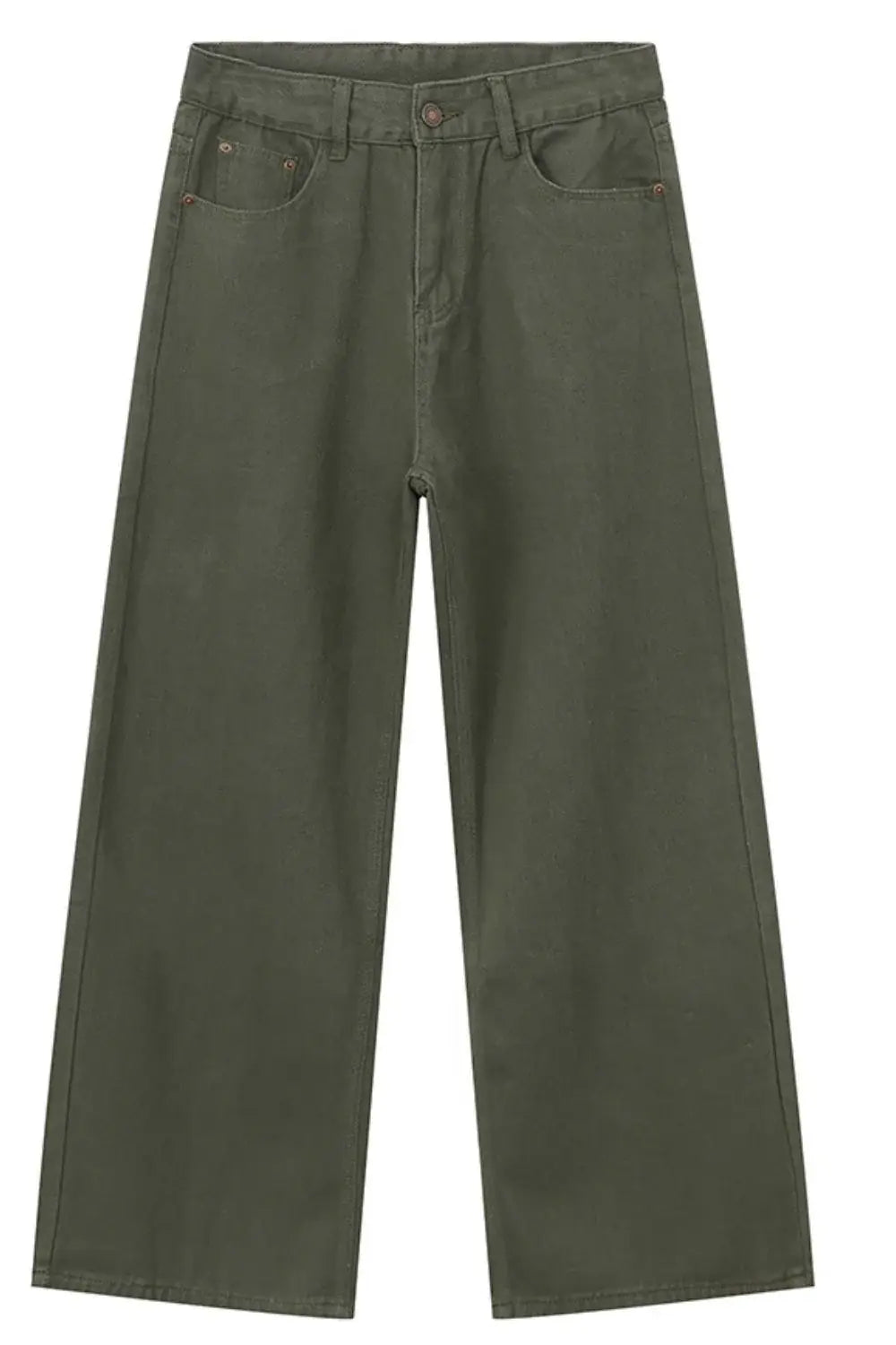 Wide Leg Jeans with Pockets - Trendsi - Flyclothing LLC