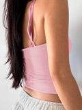 Devine Ruched V-Neck Cami - Trendsi