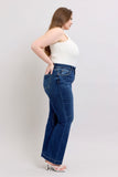 Judy Blue Full Size High Rise Flare Jeans with Pockets Plus Size - Trendsi