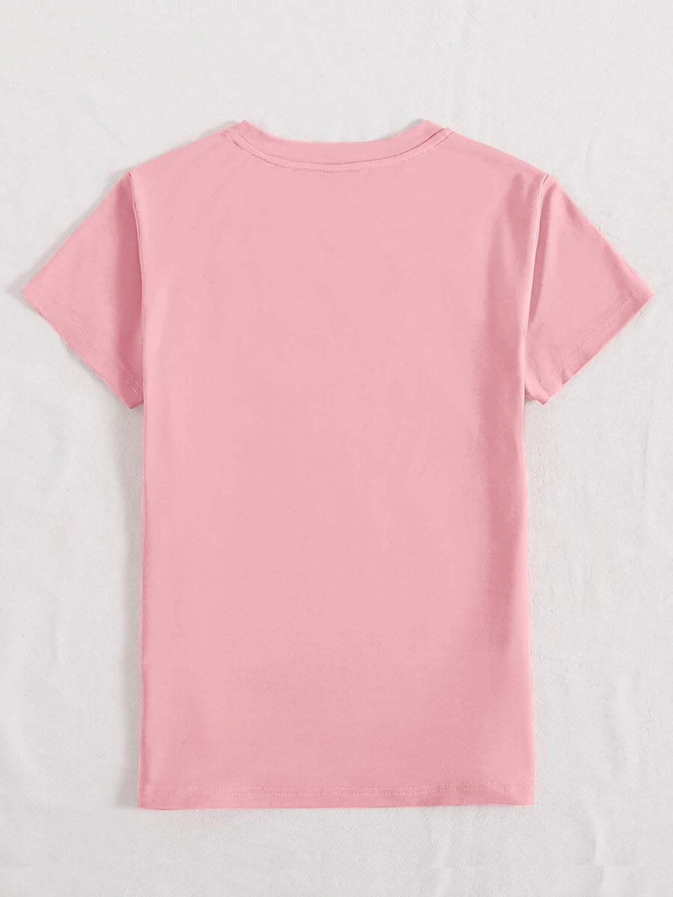 HAPPY EASTER Round Neck Short Sleeve T-Shirt - Trendsi - Flyclothing LLC