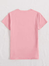 HAPPY EASTER Round Neck Short Sleeve T-Shirt - Trendsi - Flyclothing LLC
