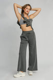 Umgee Full Size Drawstring Wide Leg Pants with Pockets - Trendsi
