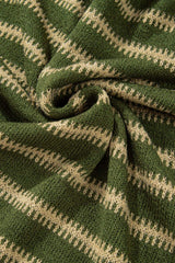 Striped Round Neck Dropped Shoulder Sweater - Trendsi - Flyclothing LLC