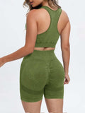 Scoop Neck Wide Strap Top and Shorts Active Set - Trendsi - Flyclothing LLC