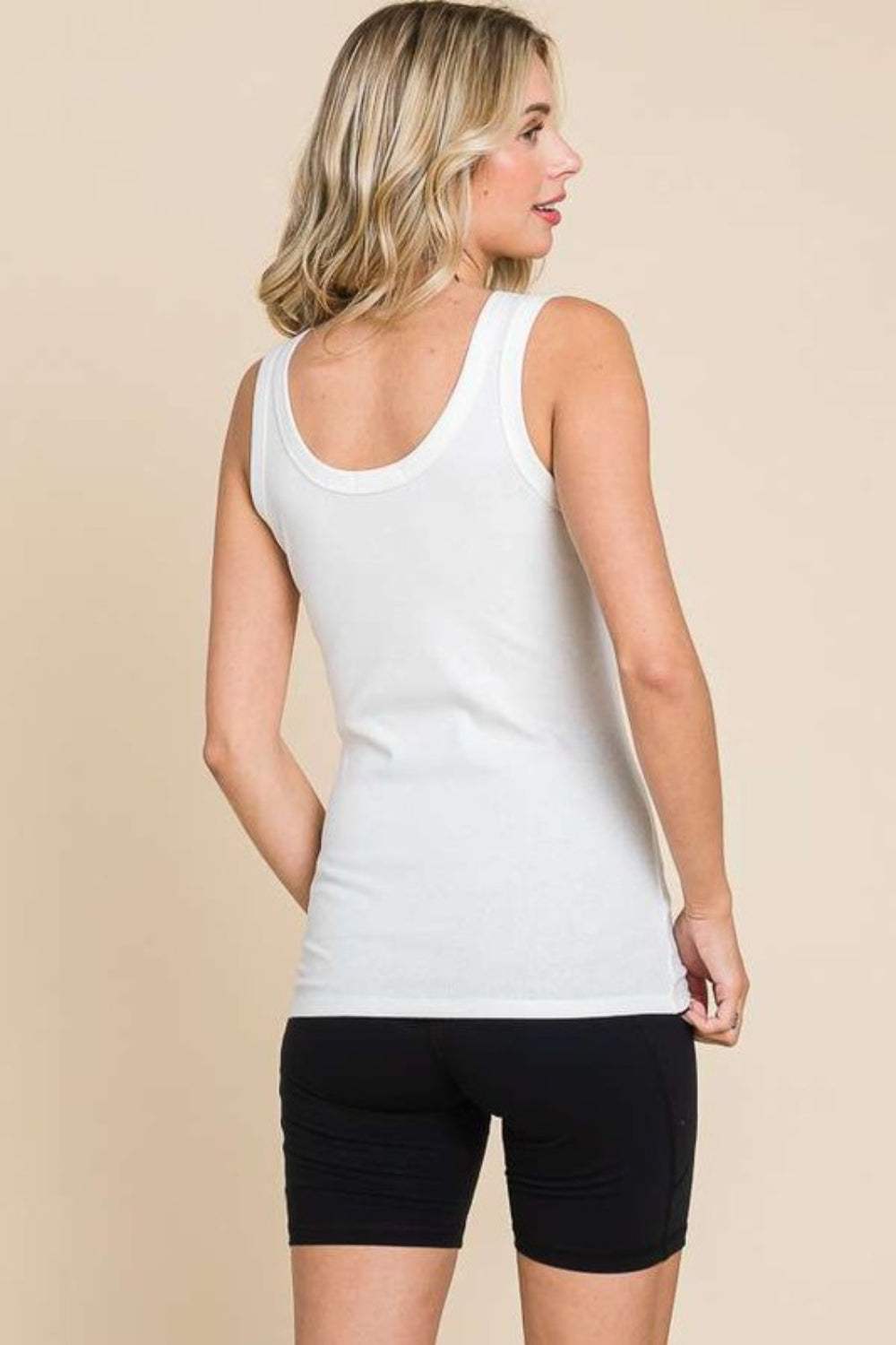 Culture Code Full Size Ribbed Scoop Neck Tank - Trendsi - Flyclothing LLC