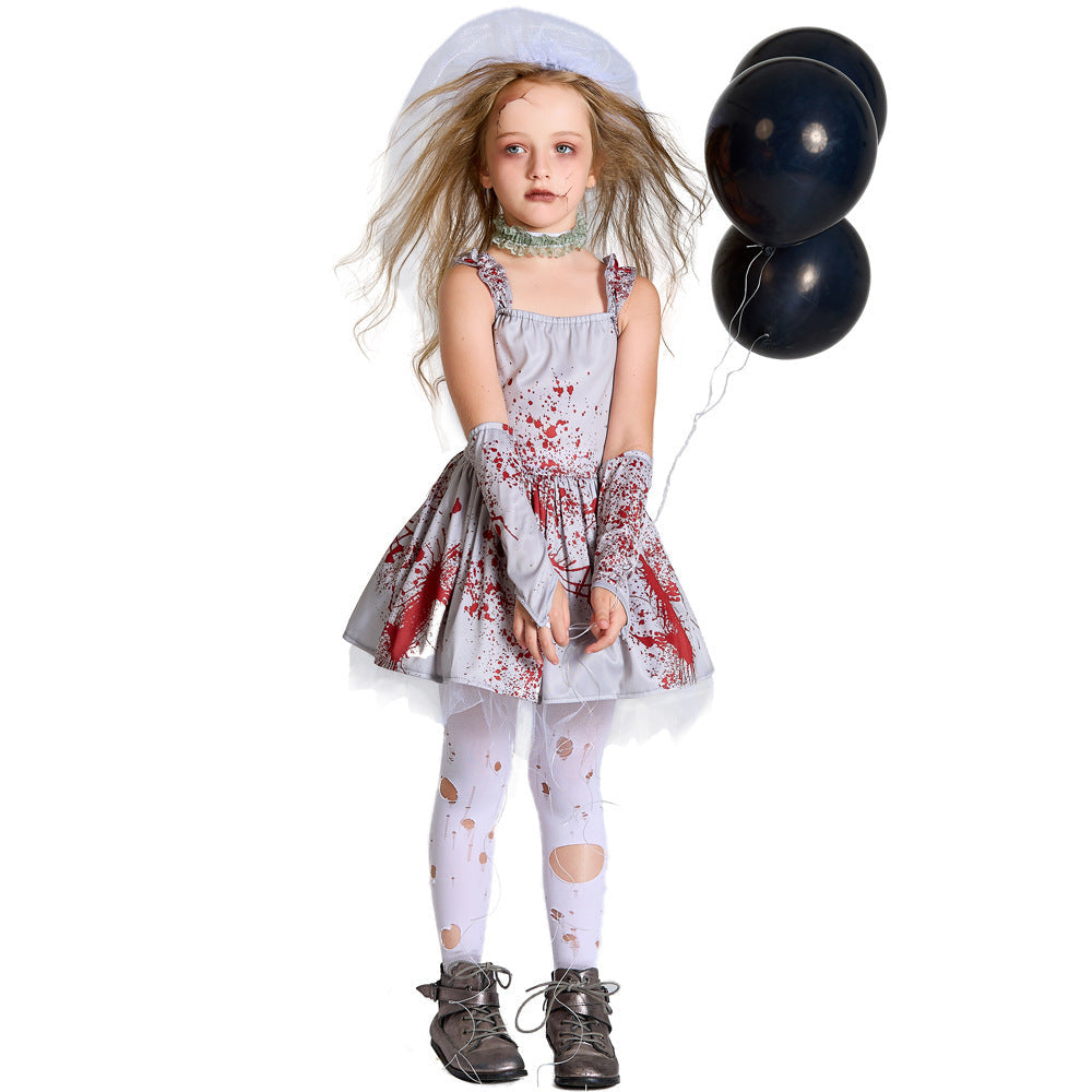 Halloween Costume Children's Gray Pettiskirt - My Store - Flyclothing LLC