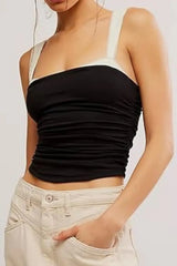 Square Neck Wide Strap Cami - Trendsi - Flyclothing LLC