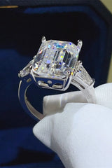 10 Carat Moissanite 925 Sterling Silver Ring - Trendsi - Flyclothing LLC