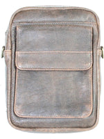 Scully Leather Aerosquadron Collection Leather Walnut Man Bag W/Shoulder Strap