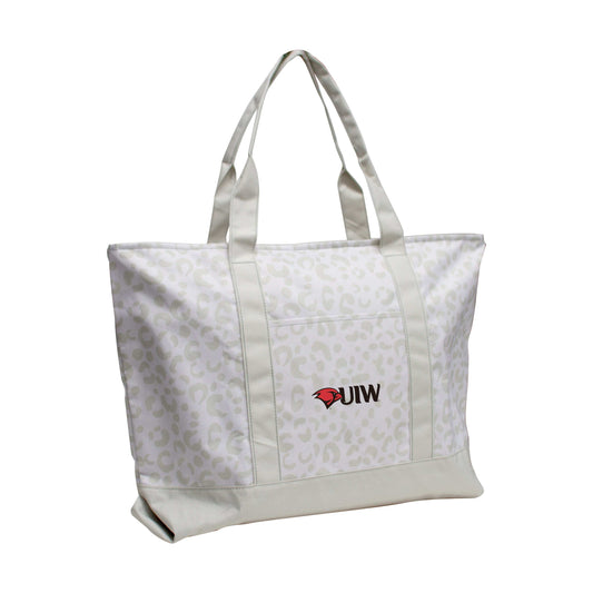 Incarnate Word Leopard Pattern Tote - Logo Brands - Flyclothing LLC