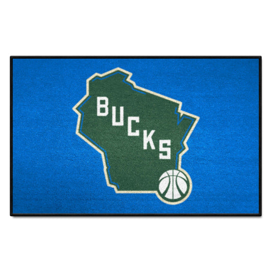 Milwaukee Bucks Starter Mat Accent Rug - 19in. x 30in. - Milwaukee Bucks