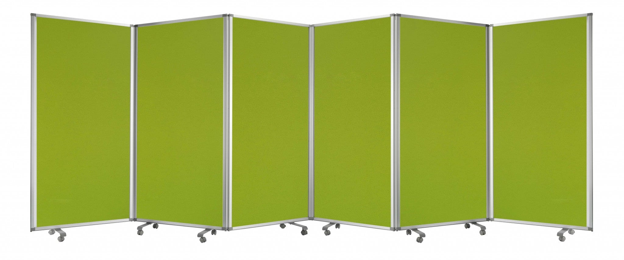 212 X 1 X 71 Green Metal 6 Panel Screen