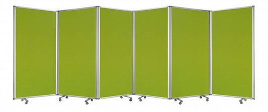 212 X 1 X 71 Green Metal 6 Panel Screen