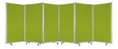 212 X 1 X 71 Green Metal 6 Panel Screen