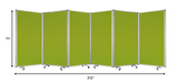 212 X 1 X 71 Green Metal 6 Panel Screen - Homeroots - Flyclothing LLC