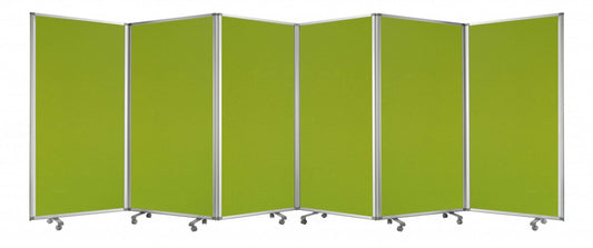 212 X 1 X 71 Green Metal 6 Panel Screen