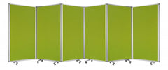 212 X 1 X 71 Green Metal 6 Panel Screen