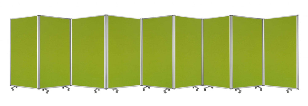 318" X 1" X 71" Green, Metal, 9 Panel, Screen - Homeroots