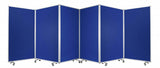 212 X 1 X 71 Blue Metal 6 Panel Screen - Homeroots - Flyclothing LLC