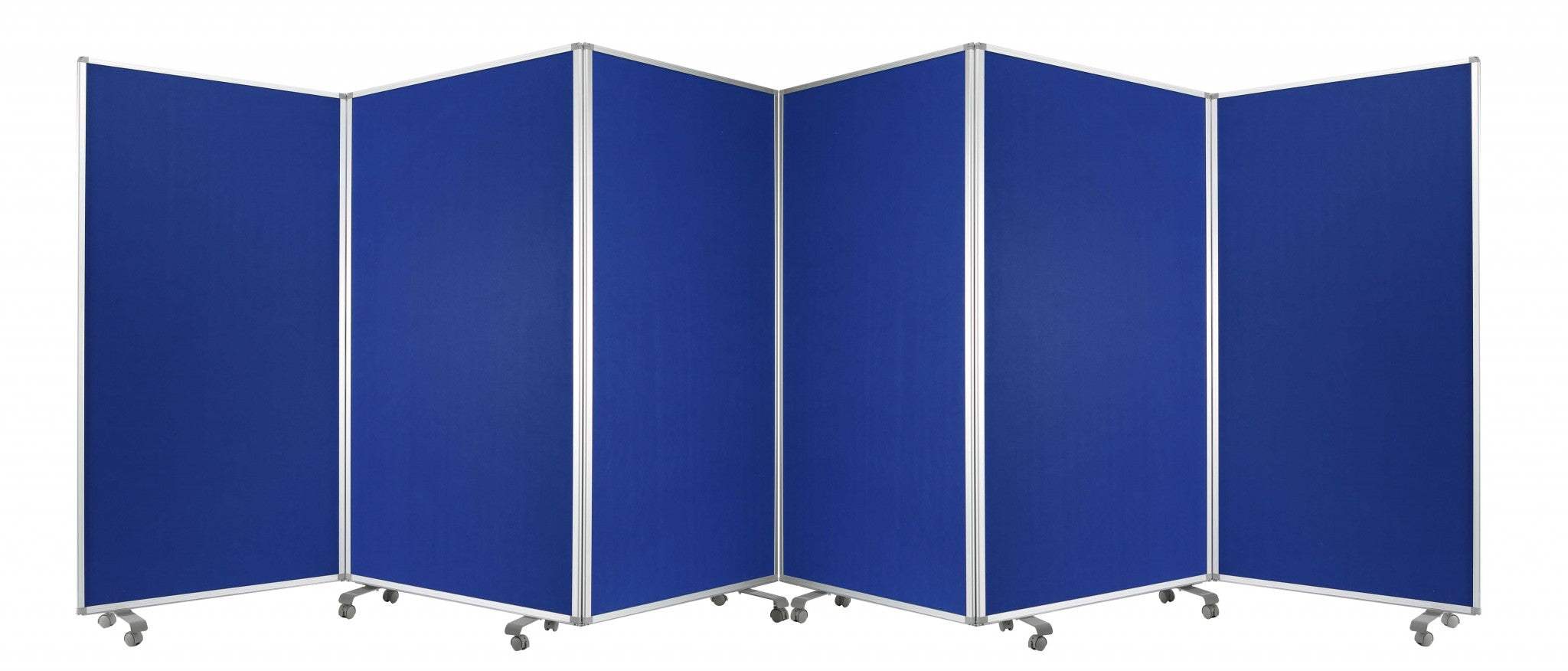 212 X 1 X 71 Blue Metal 6 Panel Screen - Homeroots - Flyclothing LLC