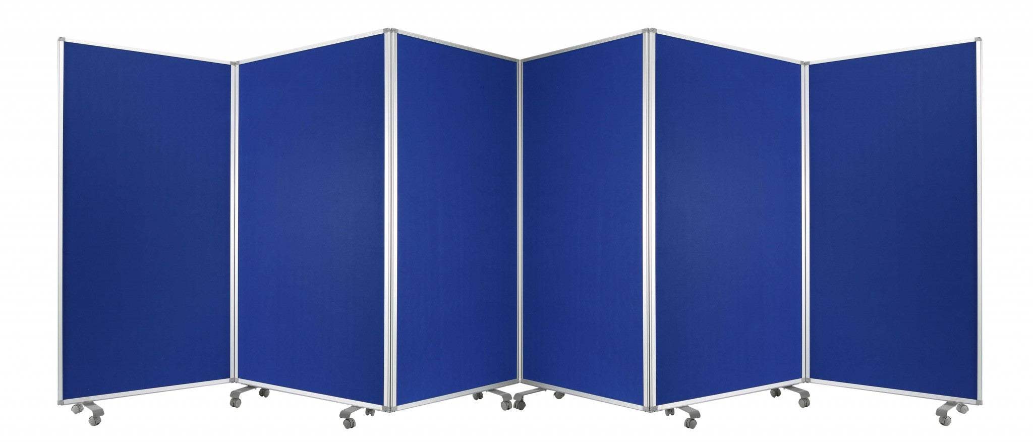 212 X 1 X 71 Blue Metal 6 Panel Screen - Homeroots - Flyclothing LLC