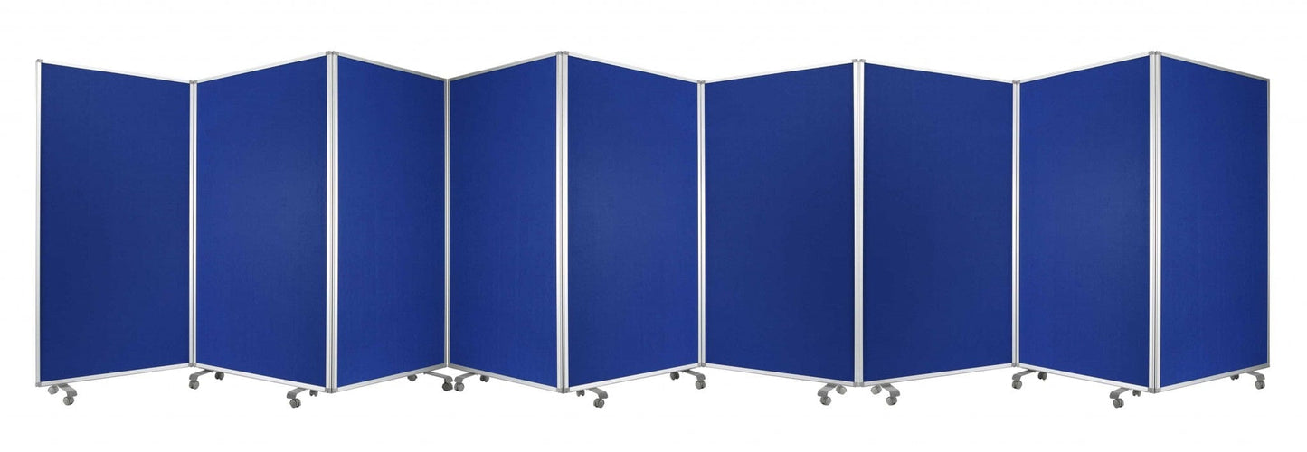 318" X 1" X 71" Blue, Metal, 9 Panel, Screen - Homeroots - Flyclothing LLC