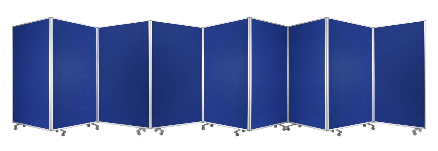 318" X 1" X 71" Blue, Metal, 9 Panel, Screen - Homeroots - Flyclothing LLC